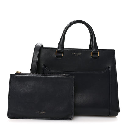 Saint Laurent Smooth Calfskin Small East Side Tote Midnight Blue 3 of 13