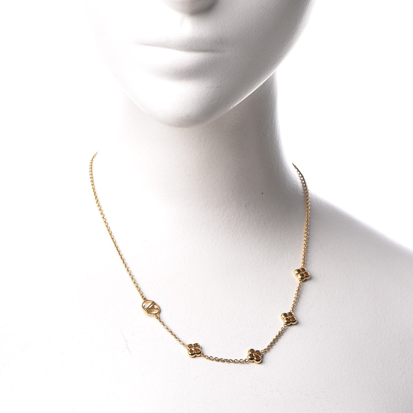 Flower Full Necklace Gold