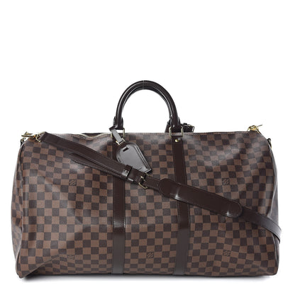 Louis Vuitton Damier Ebene Keepall Bandouliere 55 1 of 10