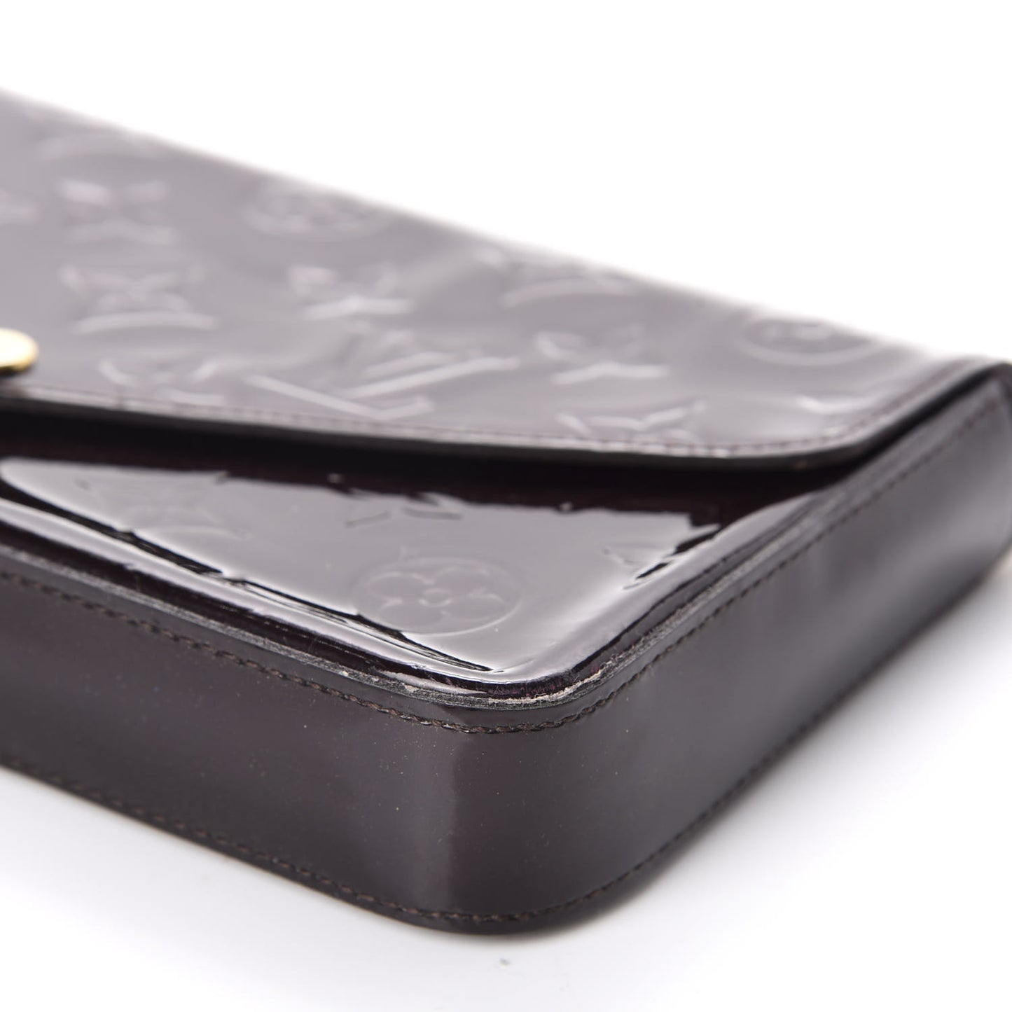 Vernis Pochette Felicie Chain Wallet Amarante