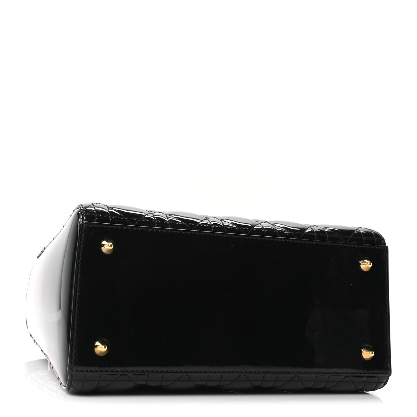 Patent Cannage Medium Lady Dior Black