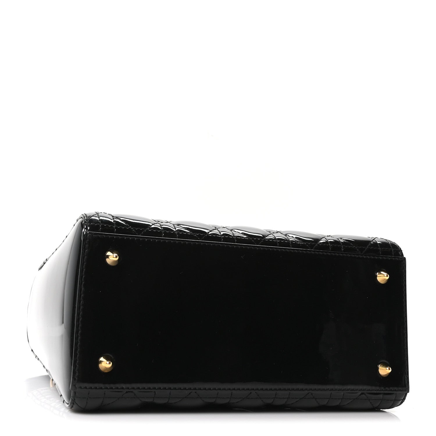 Christian Dior Patent Cannage Medium Lady Dior Black 3 of 9
