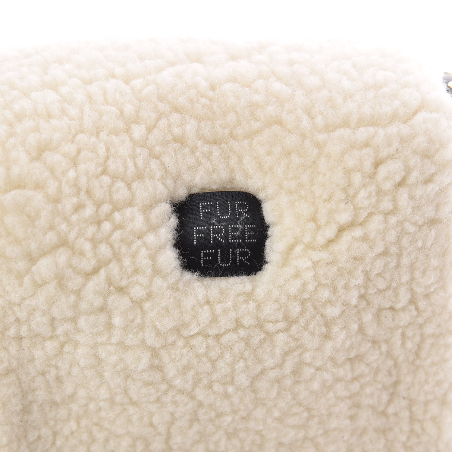 Stella McCartney Eco Alter Nappa Eco Shearling Popper Shoulder Bag Natural 10 of 11