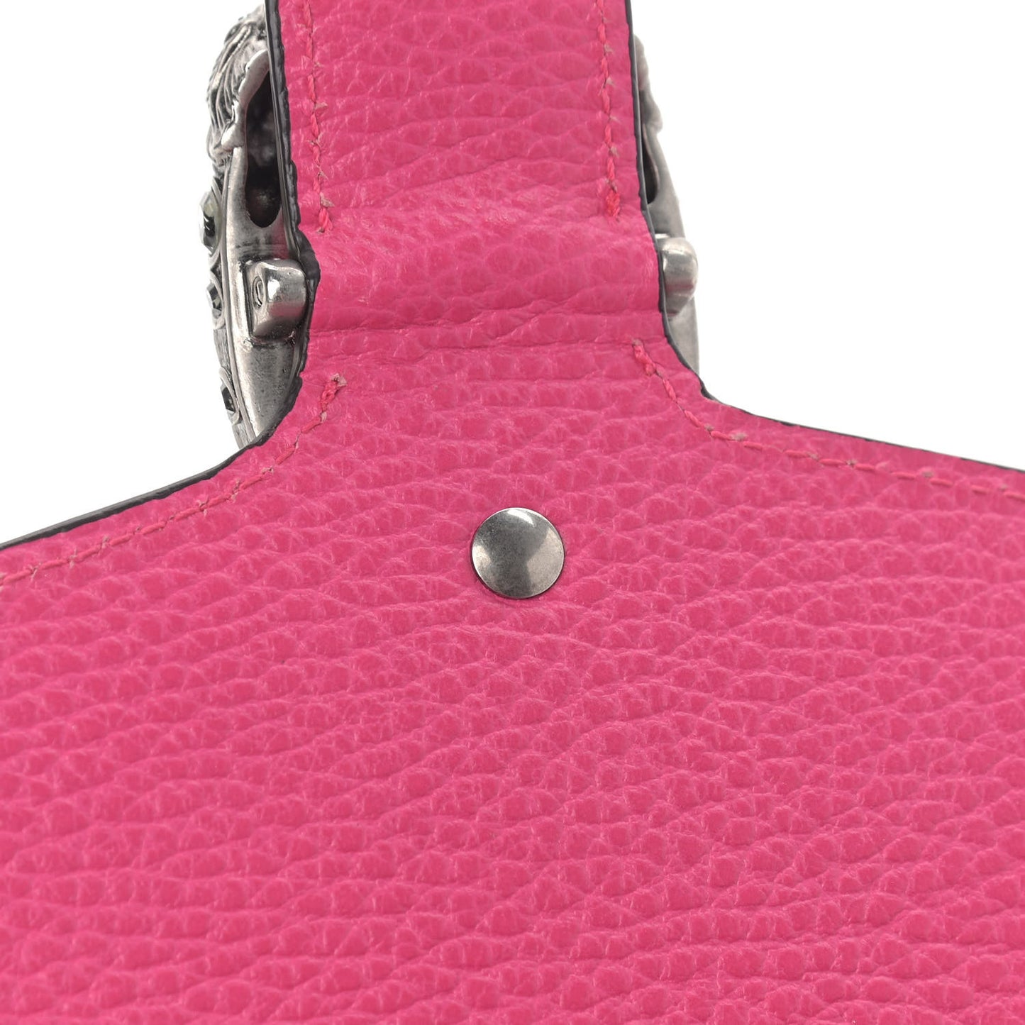 Dollar Calfskin Crystal Mini Dionysus Chain Wallet Box Pink