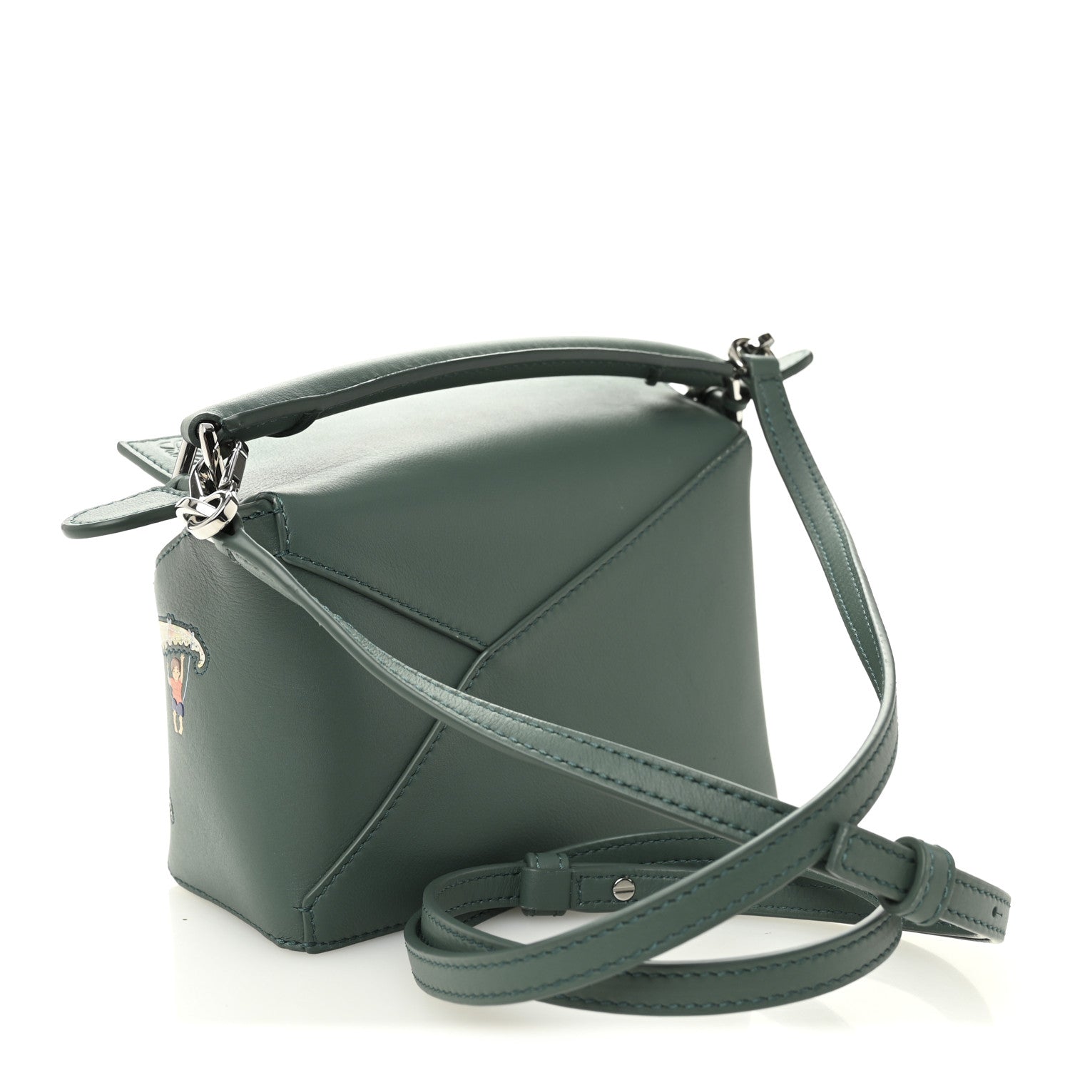 Loewe X SUNA FUJITA Shiny Calfskin Mini Octopus Puzzle Edge Bag