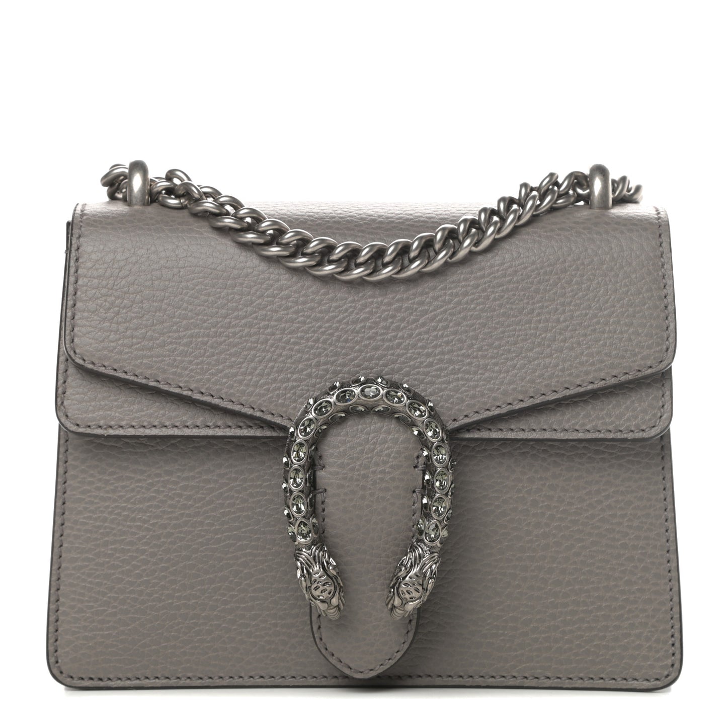 Calfskin Mini Dionysus Shoulder Bag Dusty Grey