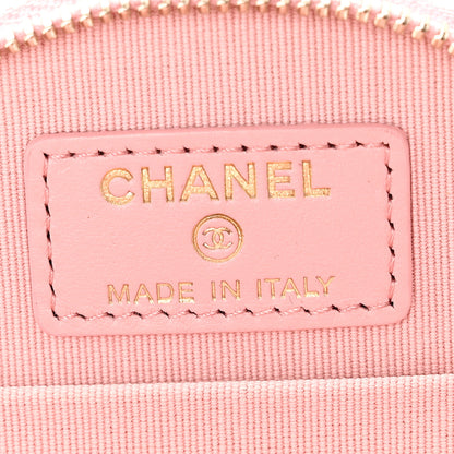 Chanel Caviar Quilted Round Handle With Care Vanity With Chain Pink 7 of 12