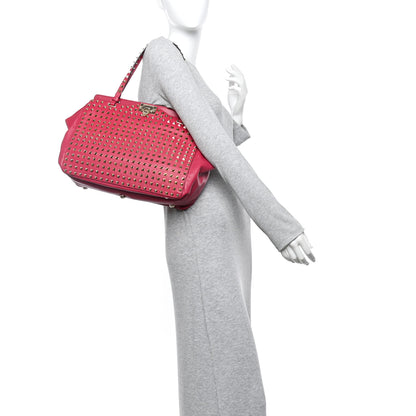 Valentino Garavani Vitello Medium Rockstud All Over Tote Cyclamin 2 of 11