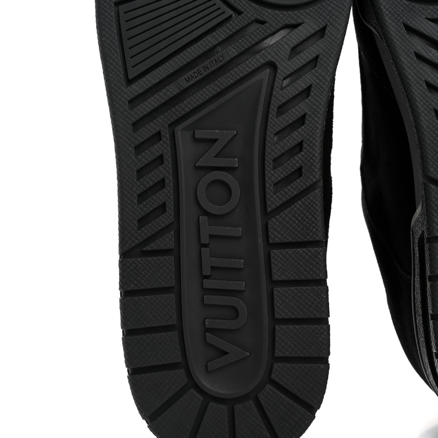Louis Vuitton Suede Mens LV Trainer Sneakers 9 Black 8 of 14