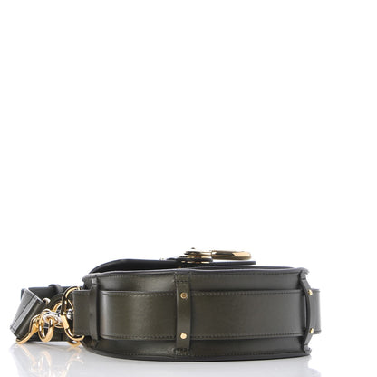 Chloe Calfskin Suede Small Tess Bag Deep Forest 5 of 8