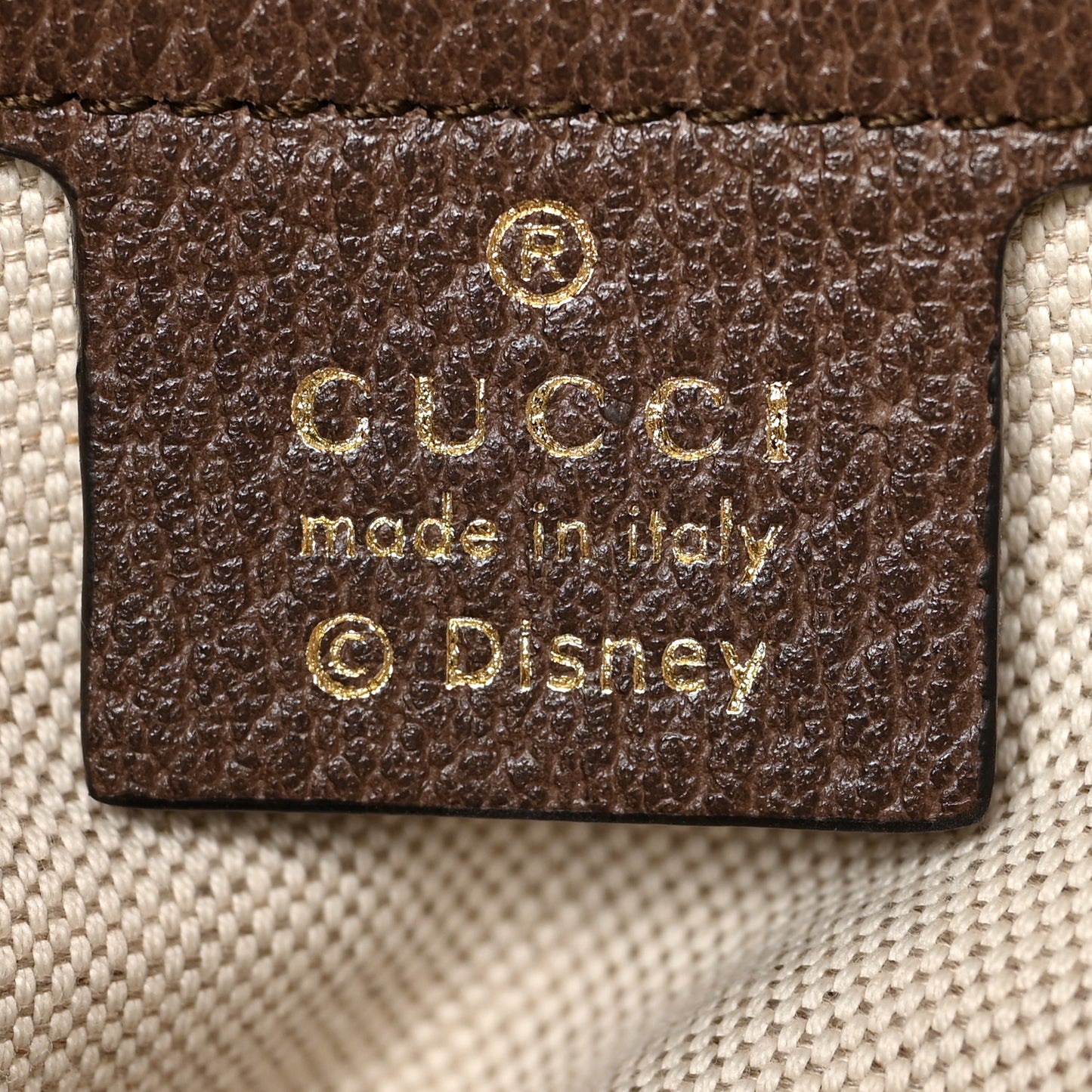 X DISNEY GG Supreme Monogram Web Three Little Pigs Ophidia Dome Backpack Beige New Acero