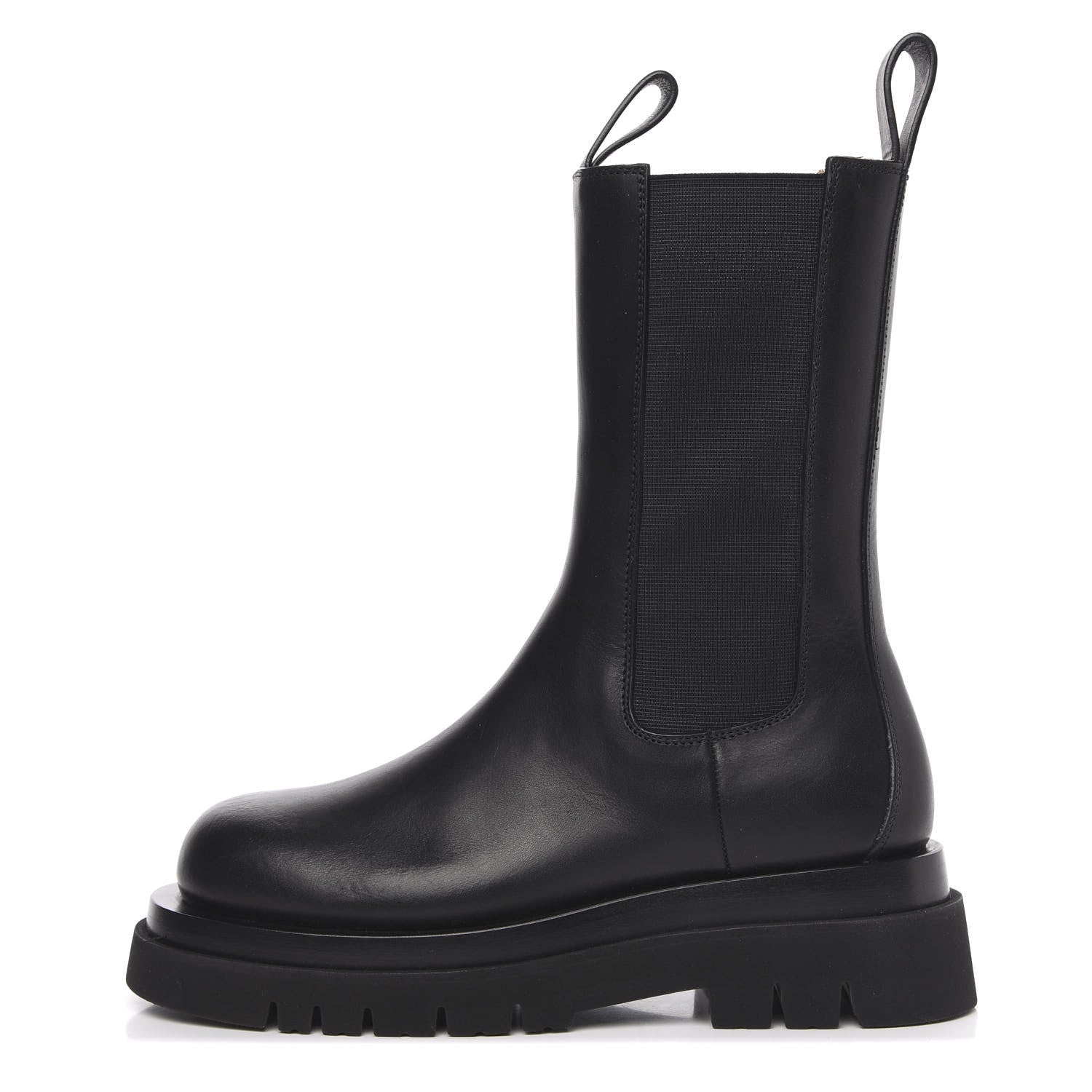 Bottega Veneta Calfskin The Lug Chelsea 55mm Boots 37 Black 1 of 8