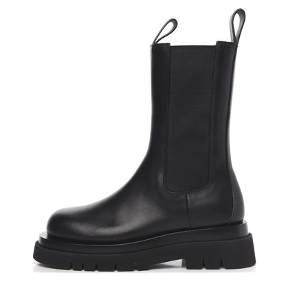 Bottega Veneta Calfskin The Lug Chelsea 55mm Boots 37 Black 1 of 8