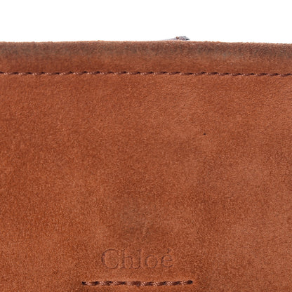 Chloe Suede Calfskin Mini Faye Bracelet Bag Tobacco 10 of 13