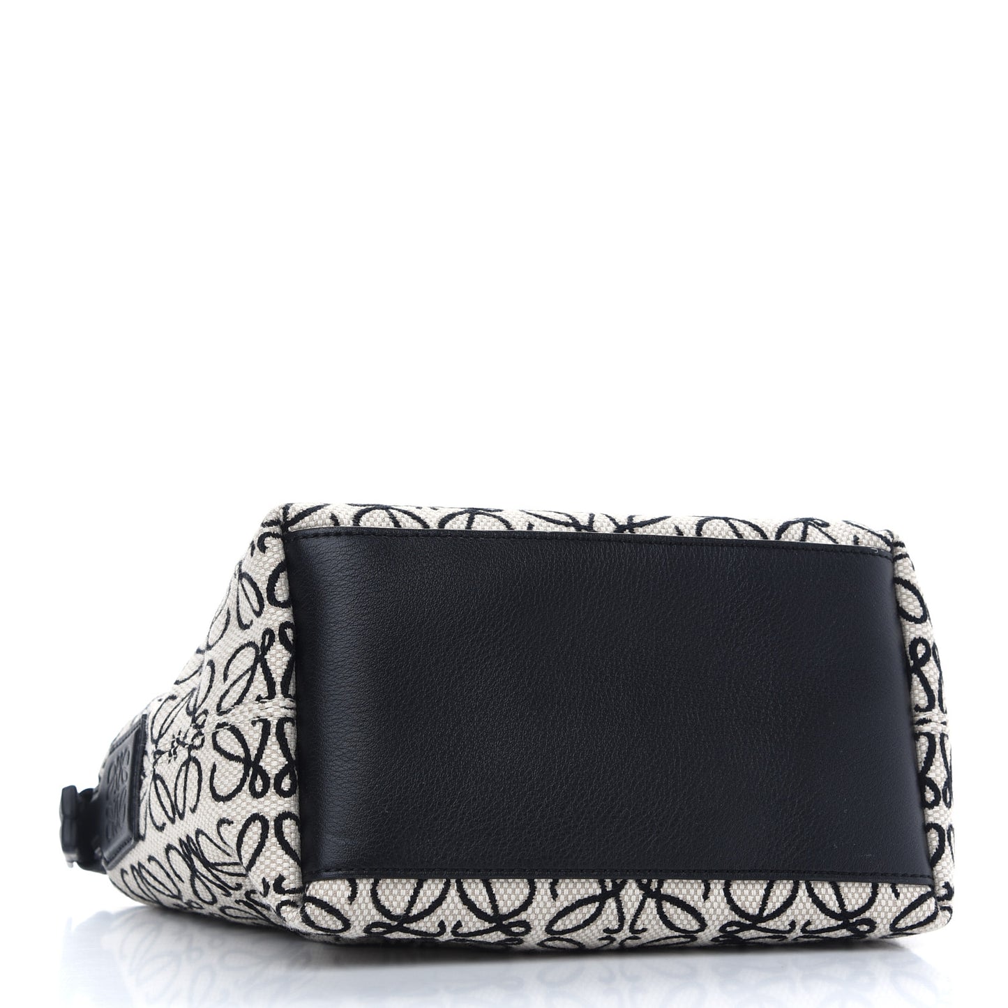 Jacquard Anagram Calfskin Small Cubi Bag Ecru Black
