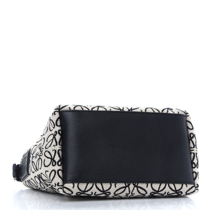 Loewe Jacquard Anagram Calfskin Small Cubi Bag Ecru Black 4 of 9