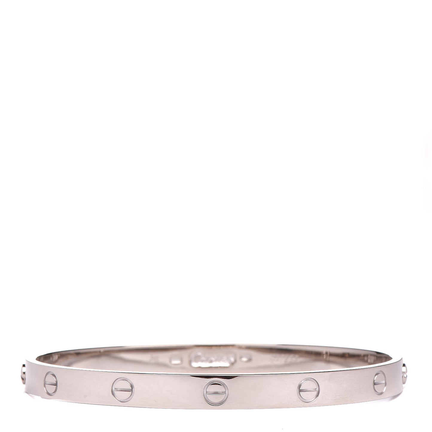 18K White Gold LOVE Bracelet 20