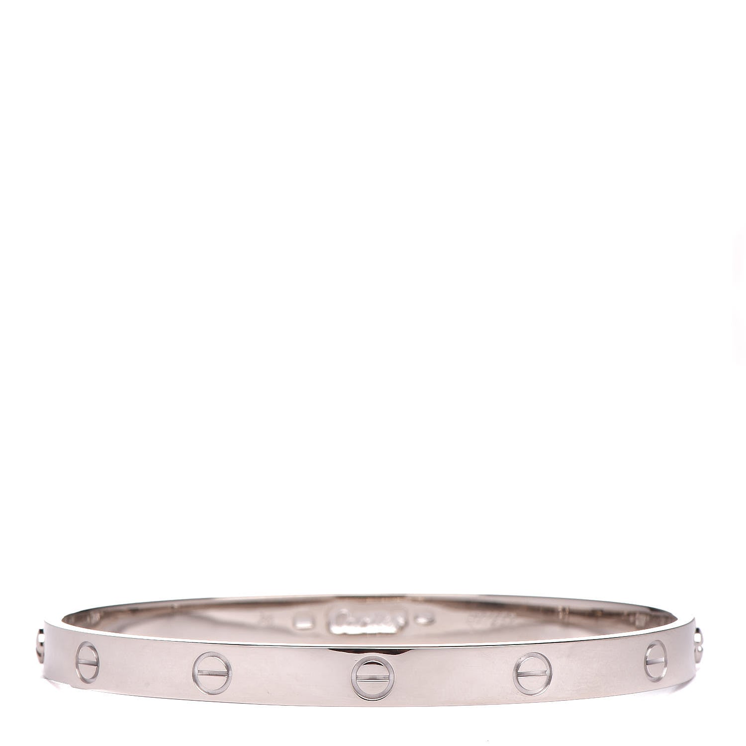Cartier 18K White Gold LOVE Bracelet 20 1 of 4