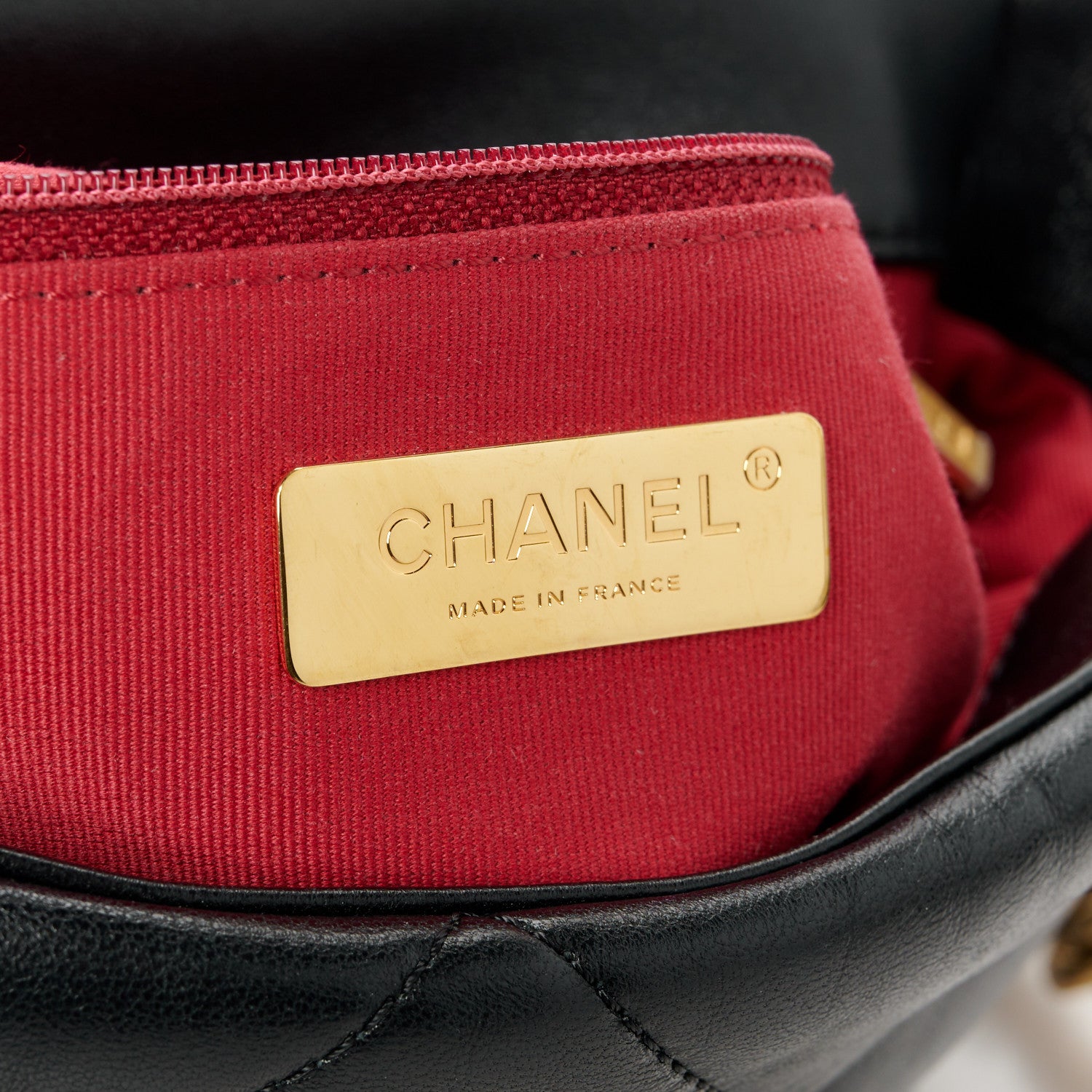 Chanel Goatskin Quilted Large Chanel 19 Flap Black 6 of 10