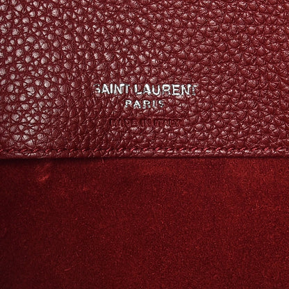 Saint Laurent Grained Calfskin Small Supple Sac De Jour Dark Pallisandre 11 of 18