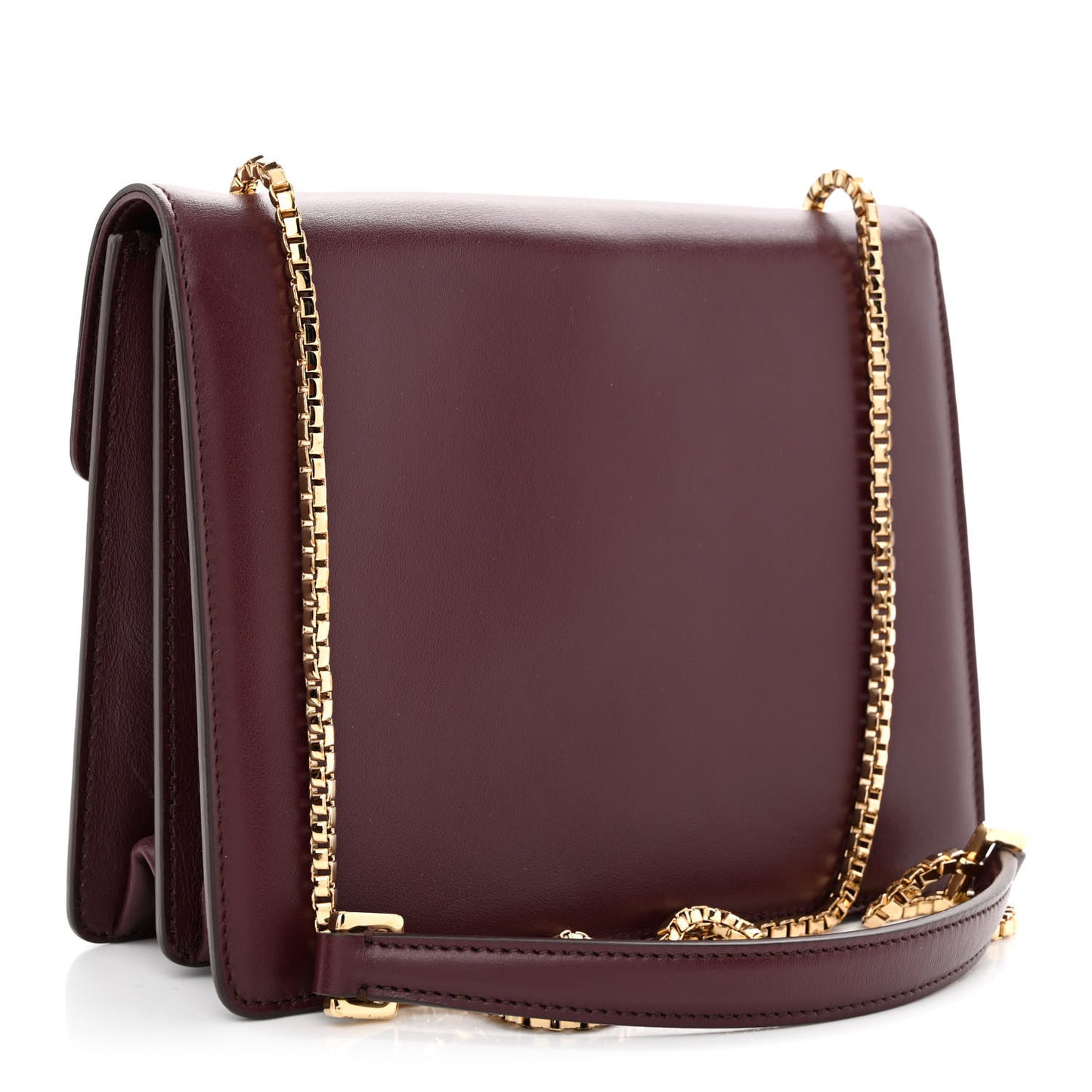 Calfskin Thalia Flap Shoulder Bag Wine