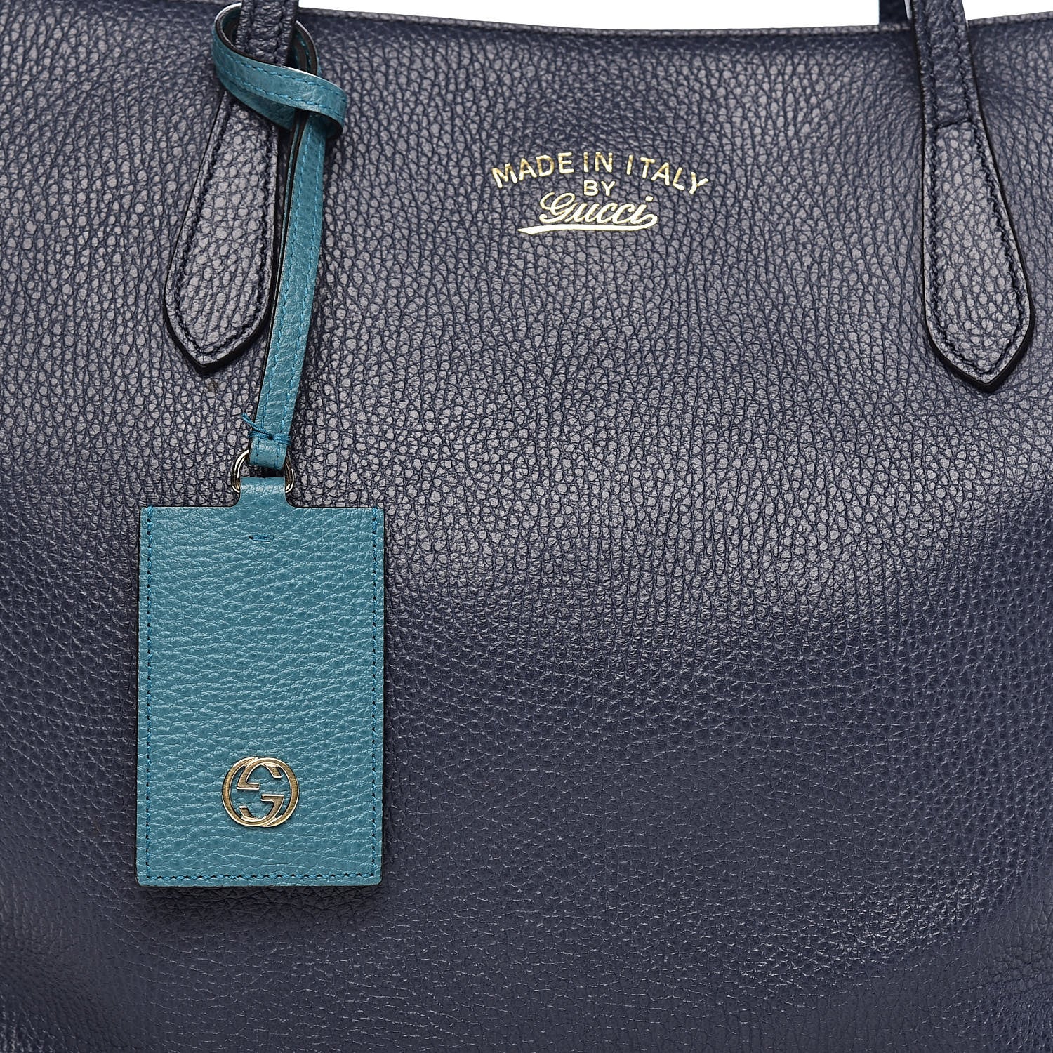 Gucci Dollar Calfskin Medium Swing Tote Marine Deep Cobalt 15 of 15