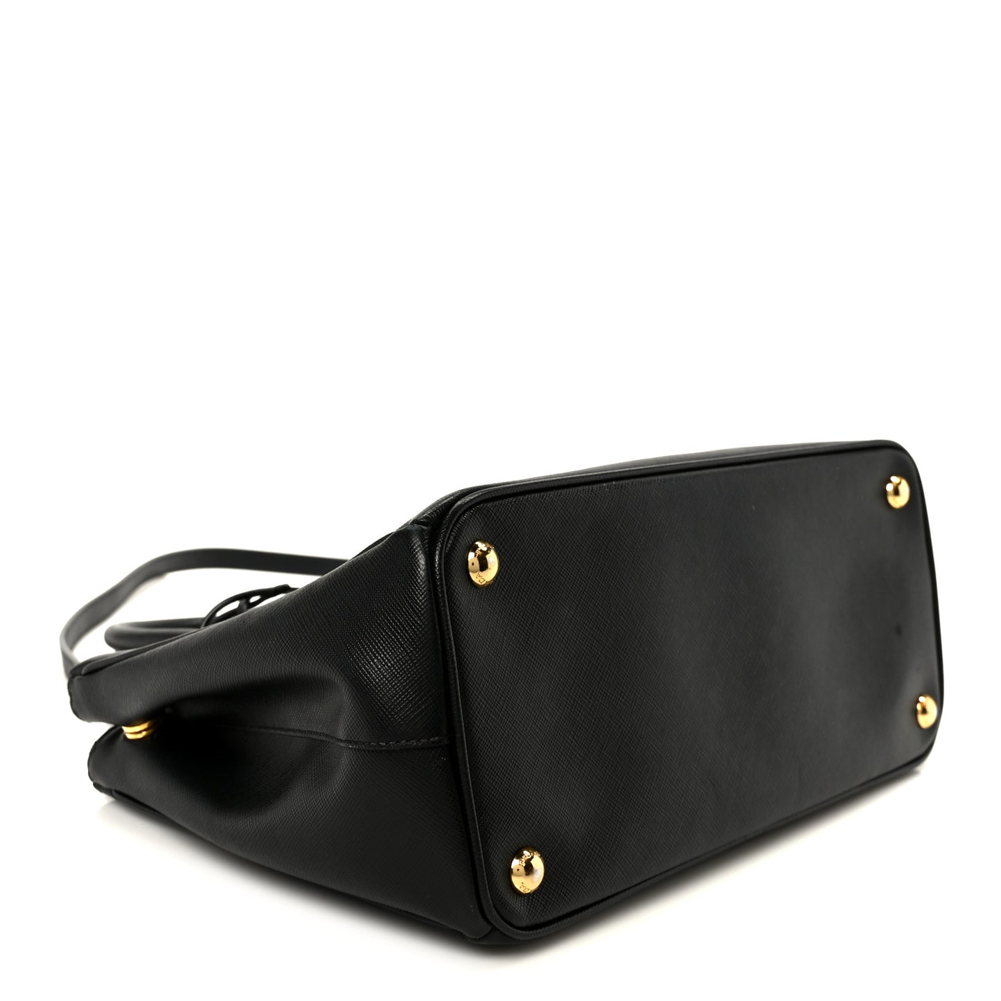 Saffiano Small Galleria Double Zip Tote Black