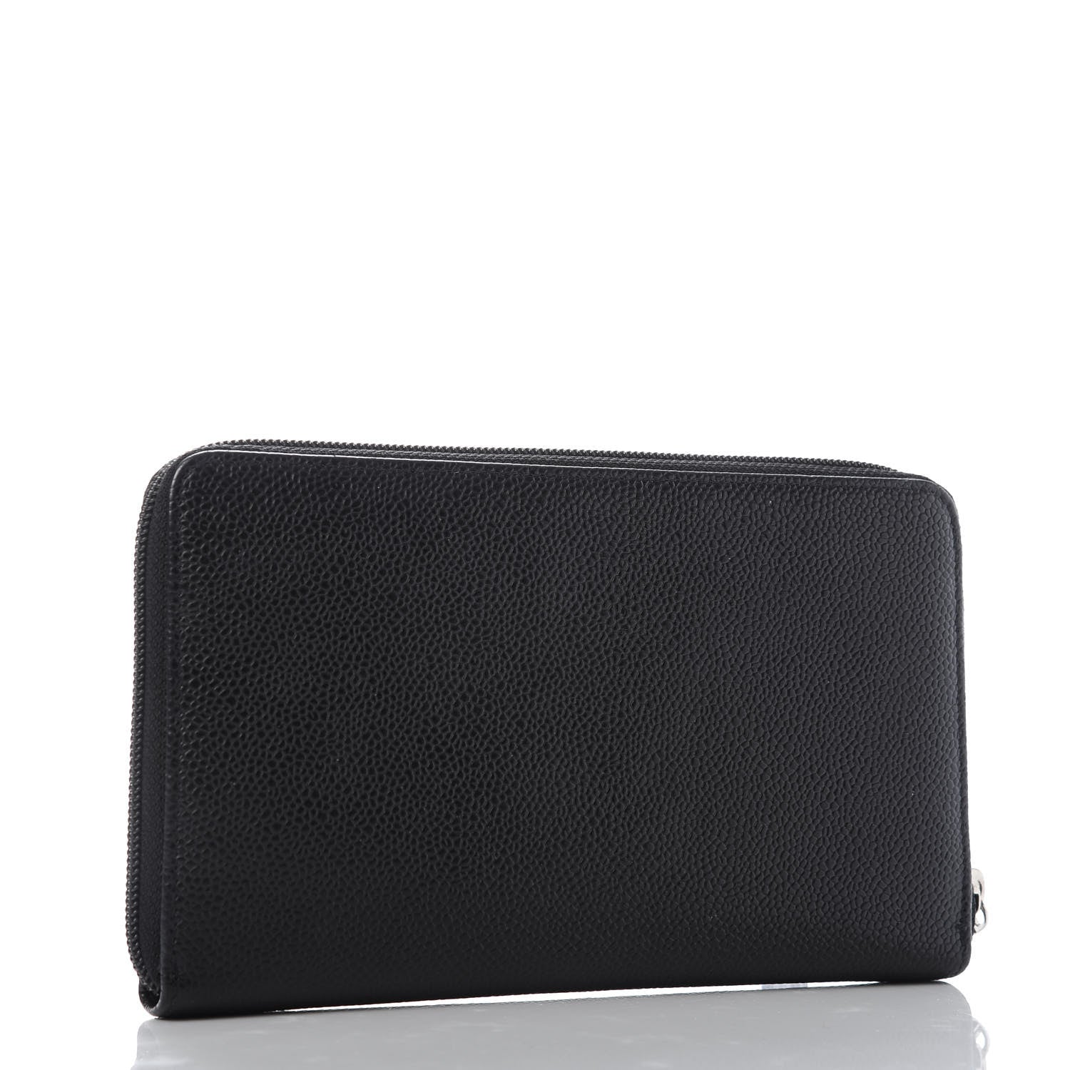 Chanel Caviar Large Timeless CC Zip Around Organizer Wallet Black 3 of 11