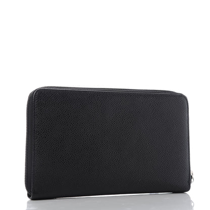 Chanel Caviar Large Timeless CC Zip Around Organizer Wallet Black 3 of 11