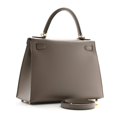 Hermes Epsom Kelly Sellier 28 Gris Etain 3 of 11