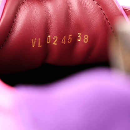 Louis Vuitton Suede Calfskin LV Sneakerina Sneakers 38 Fuchsia Pink 11 of 12