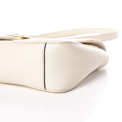Gucci Calfskin Matelasse Small GG Marmont Shoulder Bag White 6 of 10