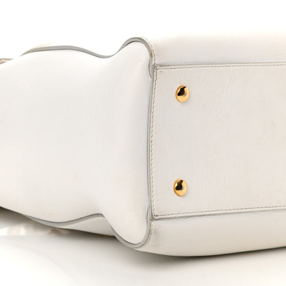 Versace Vitello Calfskin Large Signature Tote White 8 of 16