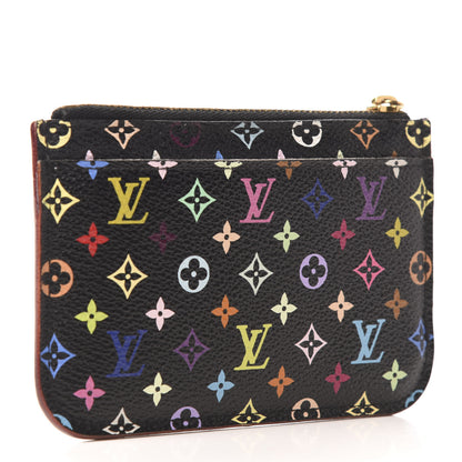 Louis Vuitton Monogram Multicolor Key Pouch Black Violet 3 of 6