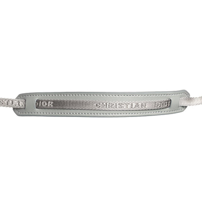 Christian Dior Oblique Stainless Steel Grained Calfskin Aqua Bottle With Shoulder Strap Off White 7 of 9