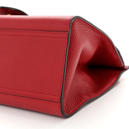 Gucci Calfskin Small GG Marmont Top Handle Bag Vulcanic Red 10 of 11