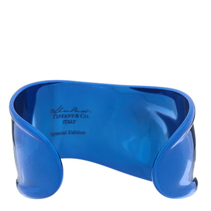 Tiffany Copper Elsa Peretti Small Right Wrist Bone Cuff Bracelet Blue 2 of 3