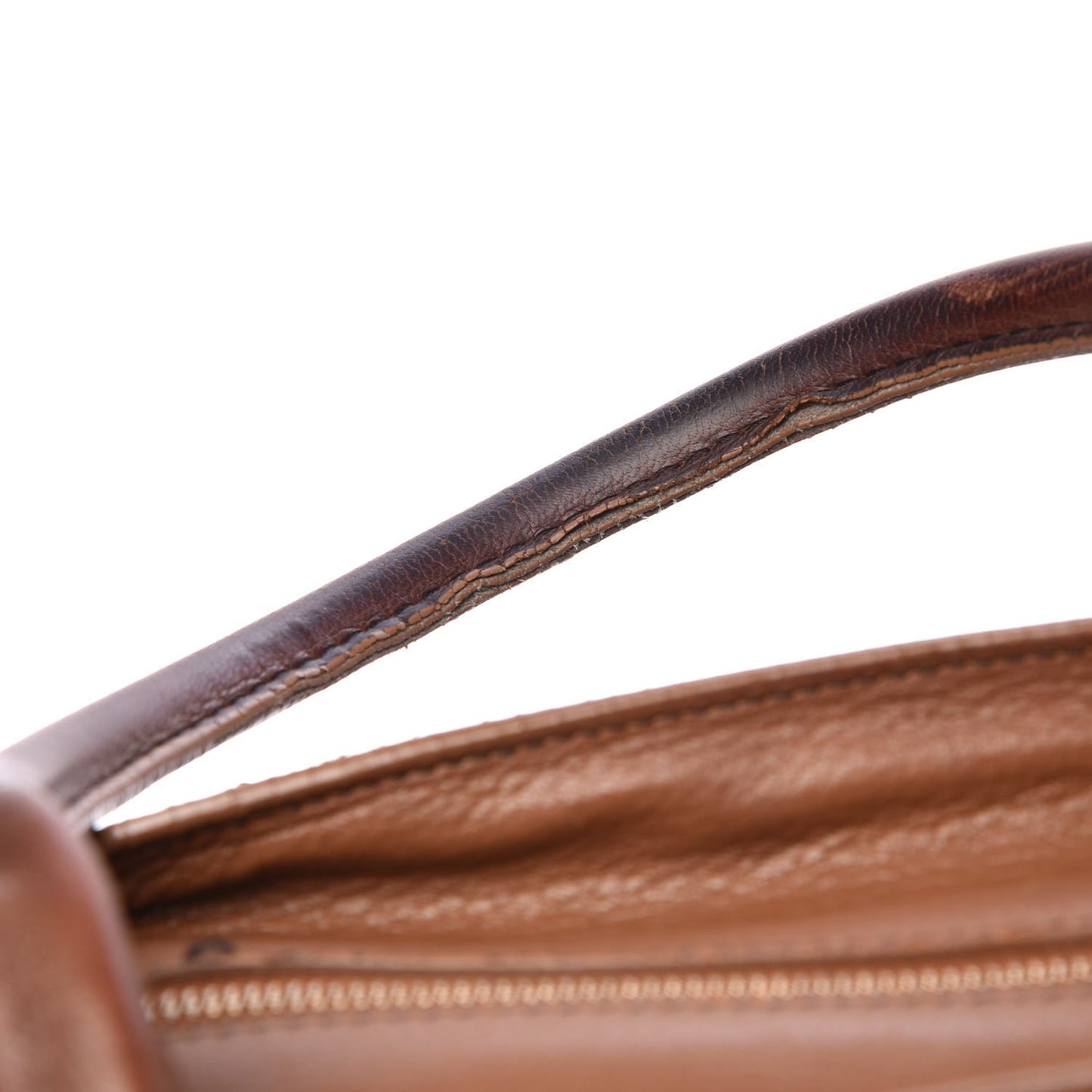 Calfskin Top Handle Tote Tan