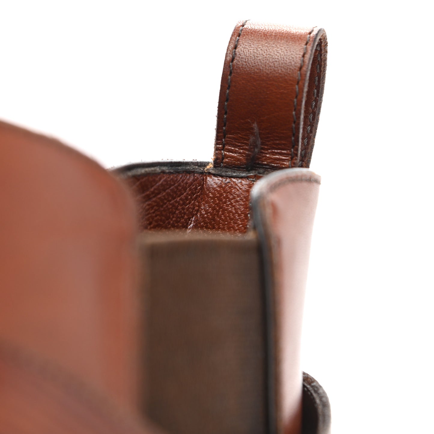 Calfskin Epi Greenwich Chelsea Ankle Boots 8.5 Cognac