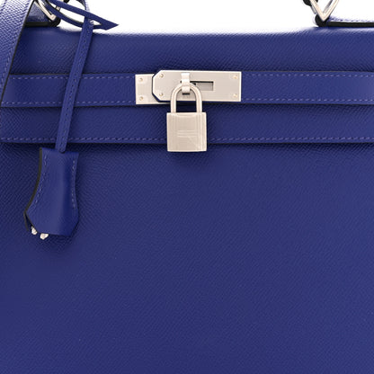 Hermes Epsom Kelly Sellier 28 Bleu Electrique 7 of 10
