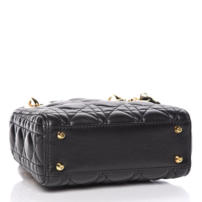 Christian Dior Lambskin Cannage Mini Lady Dior Black 4 of 10