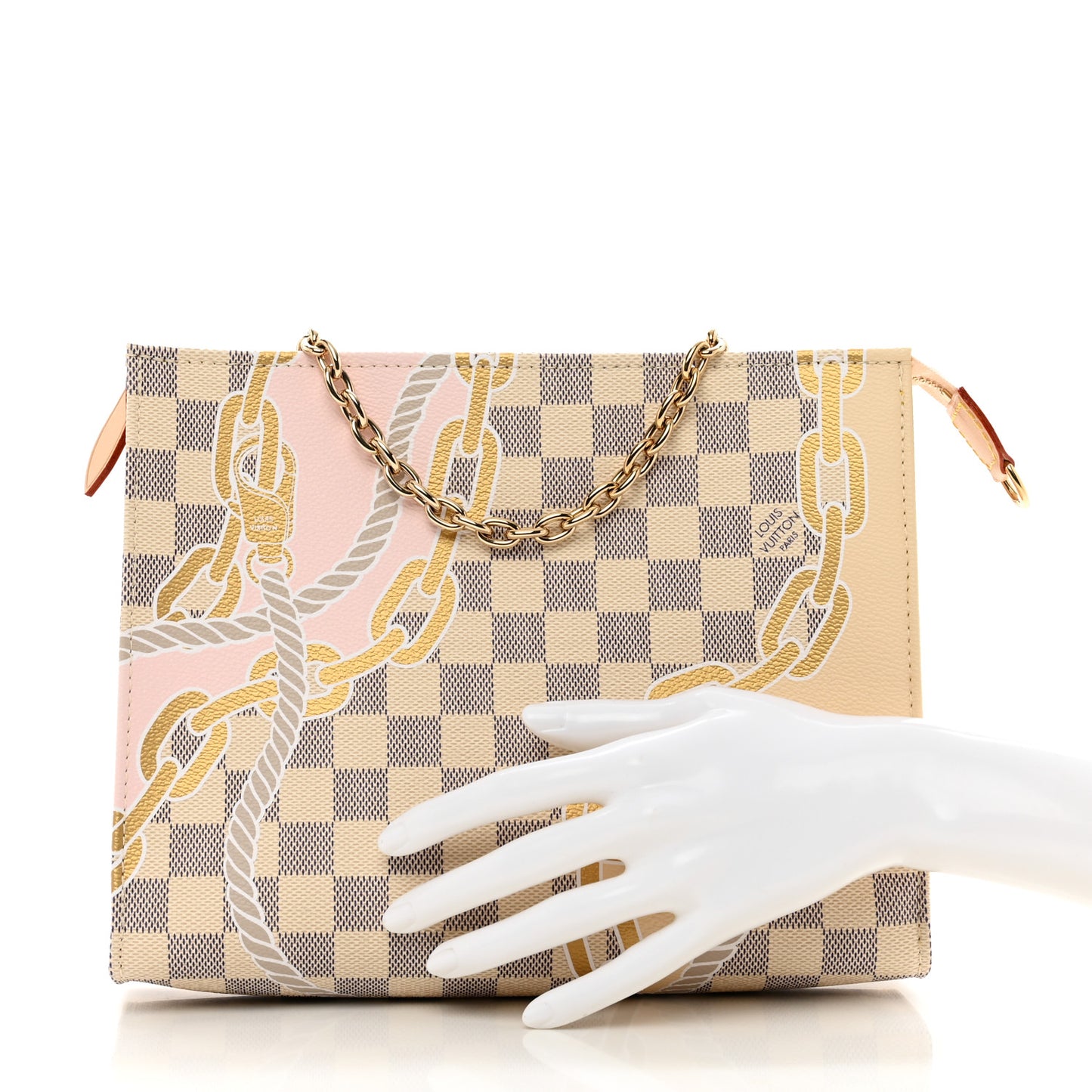 Damier Azur Nautical Toiletry Pouch On Chain