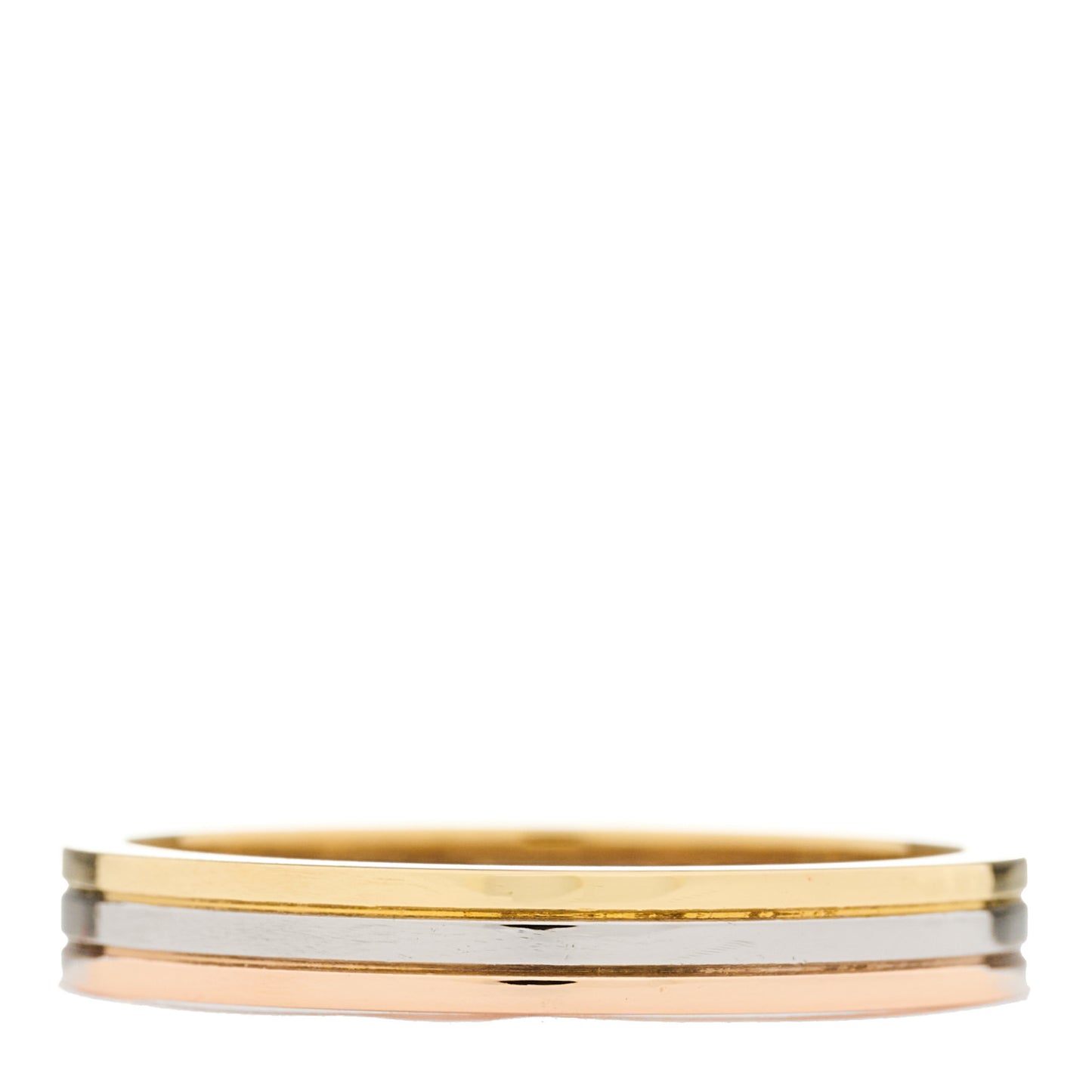 18K Pink White Yellow Gold 3.5mm Vendome Louis Cartier Wedding Band Ring 63 10.25