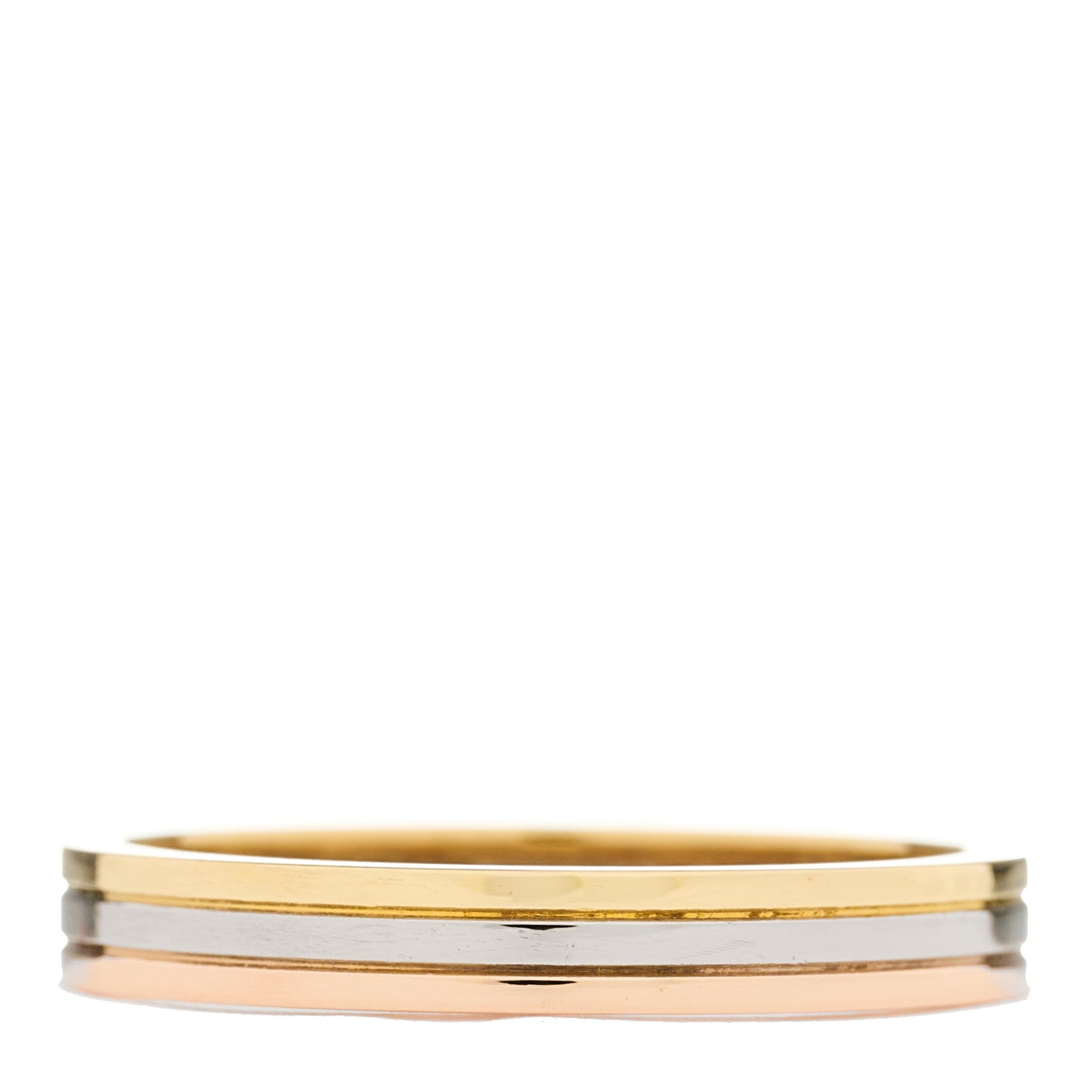 Cartier 18K Pink White Yellow Gold 3.5mm Vendome Louis Cartier Wedding Band Ring 63 10.25 3 of 6