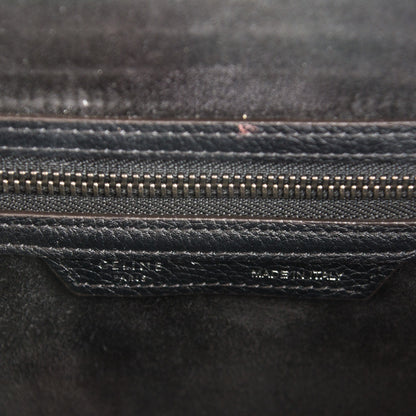 Celine Drummed Calfskin Micro Luggage Black 6 of 7