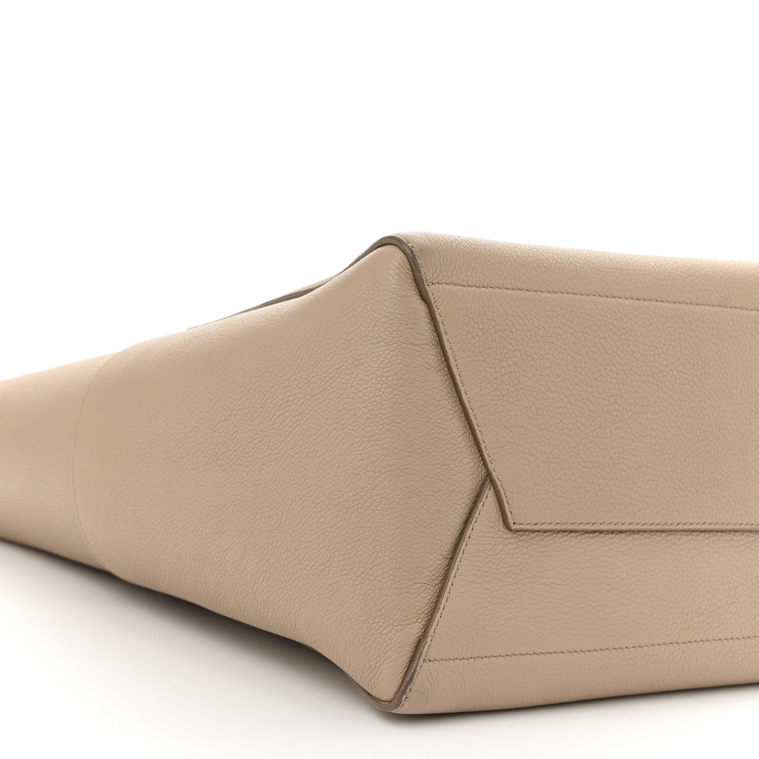 Celine Soft Grained Calfskin Sangle Bucket Bag Dune 8 of 9