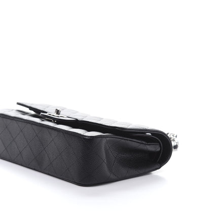 Chanel Caviar Quilted Medium Double Flap Black 7 of 11