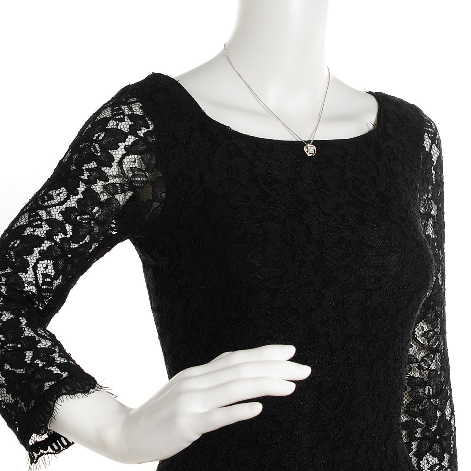 David Yurman Sterling Silver Diamond 7mm Infinity Pendant Necklace 2 of 5