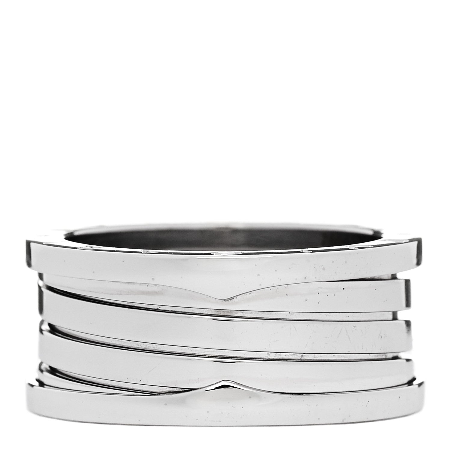 Bulgari 18K White Gold B.Zero1 Four-Band Ring 65 11 3 of 6