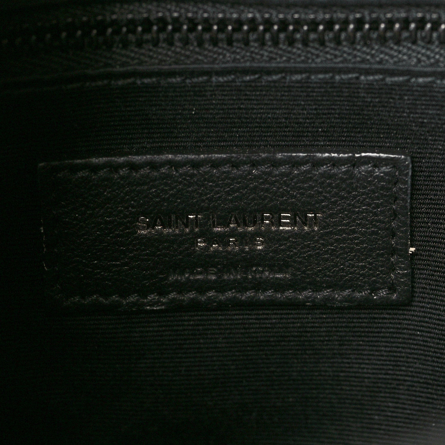 Saint Laurent Calfskin Y Quilted Monogram Monochrome Medium Loulou Chain Satchel Black 6 of 10